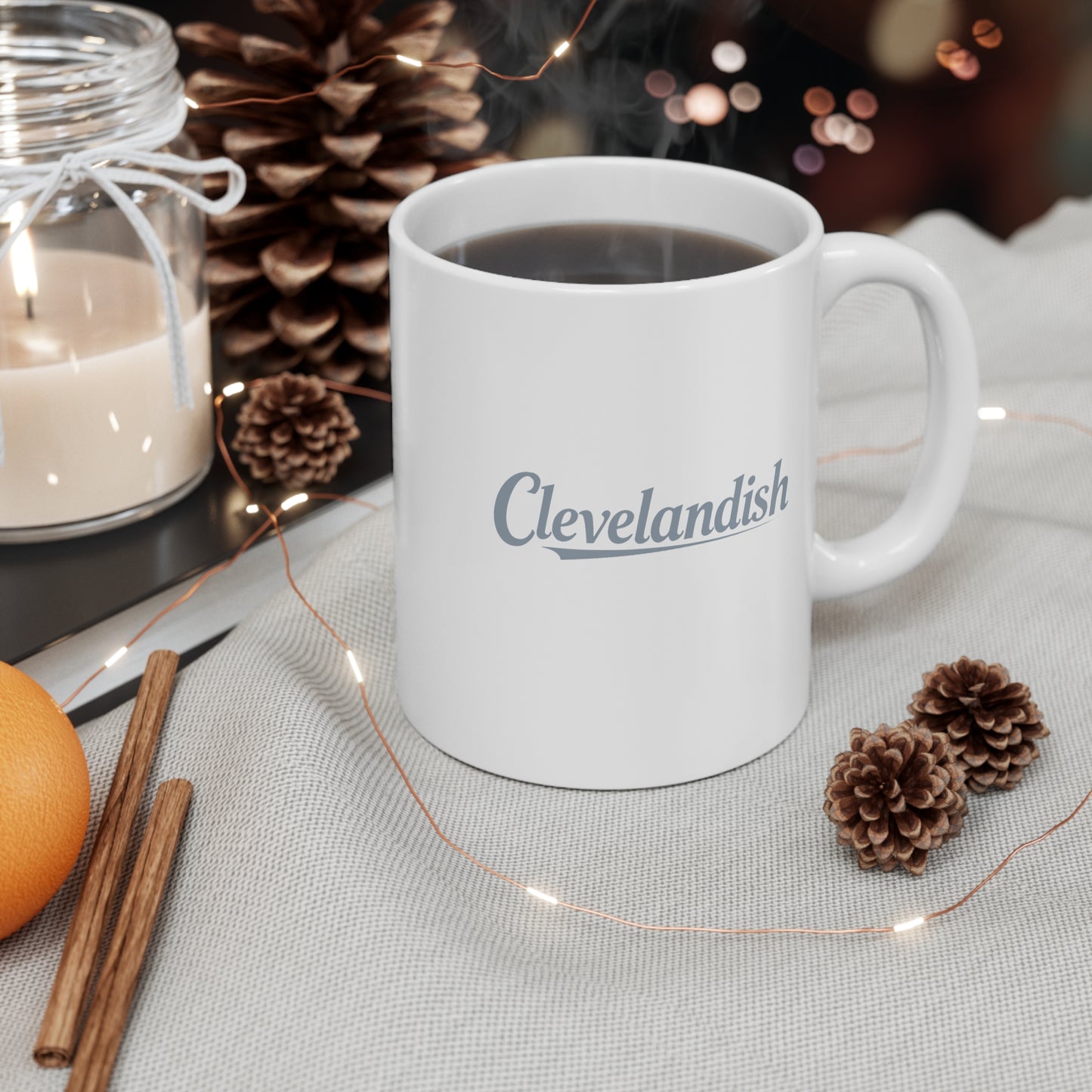 Mug 11oz Clevelandish Ceramic Coffee Cup