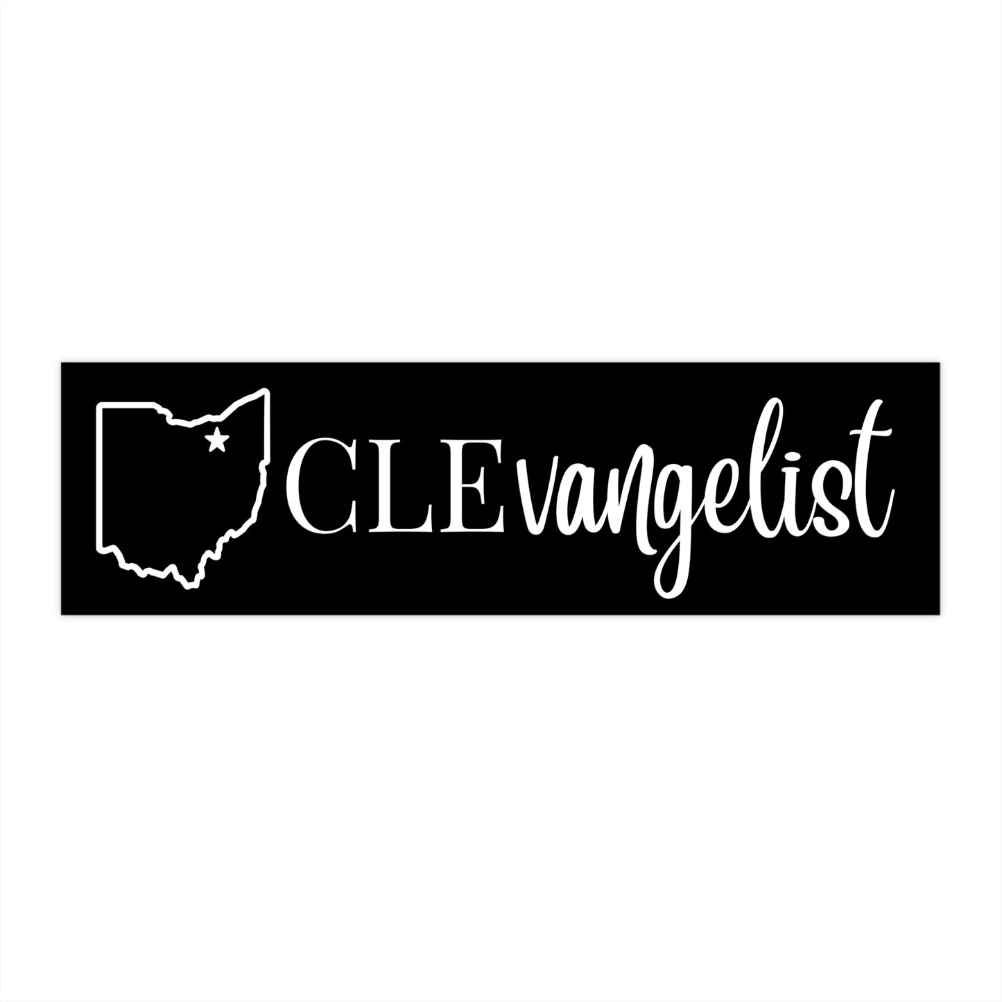 CLEvangelist Bumper Sticker - For Cleveland & Ohio Lovers