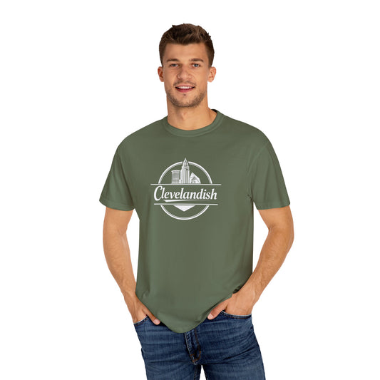 Garment-Dyed T-Shirt Clevelandish Logo Tee - Represent Your Home Town