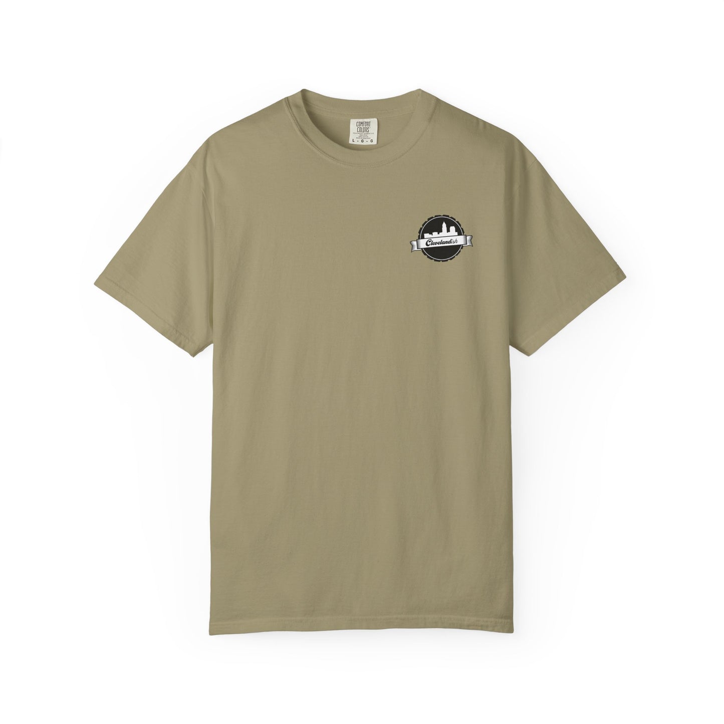 Garment-Dyed T-Shirt Clevelandish Logo Tee - Represent Your Home Town