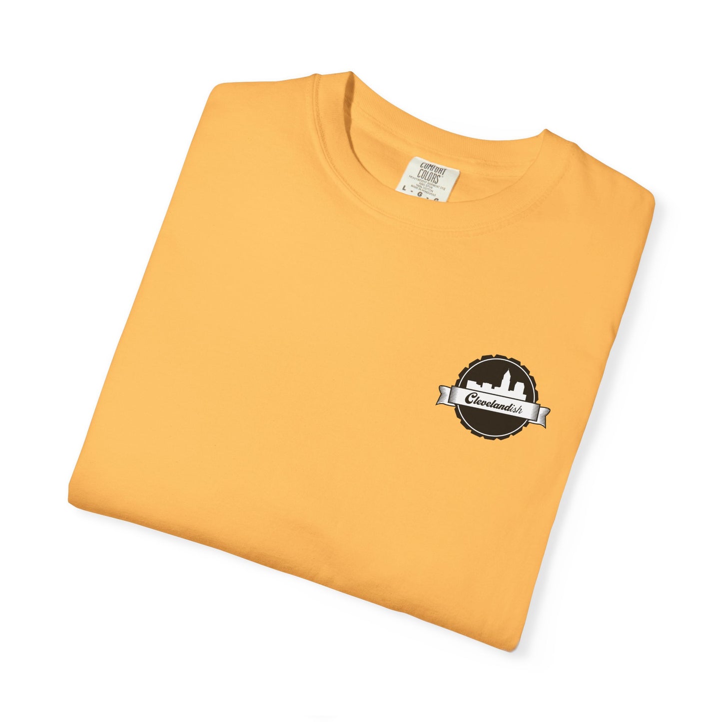 Garment-Dyed T-Shirt Clevelandish Logo Tee - Represent Your Home Town