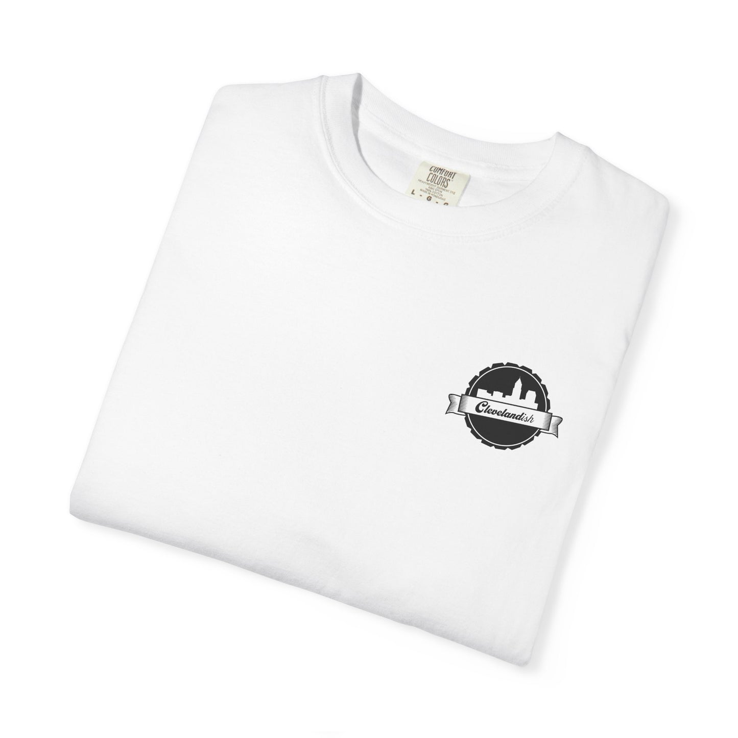 Garment-Dyed T-Shirt Clevelandish Logo Tee - Represent Your Home Town
