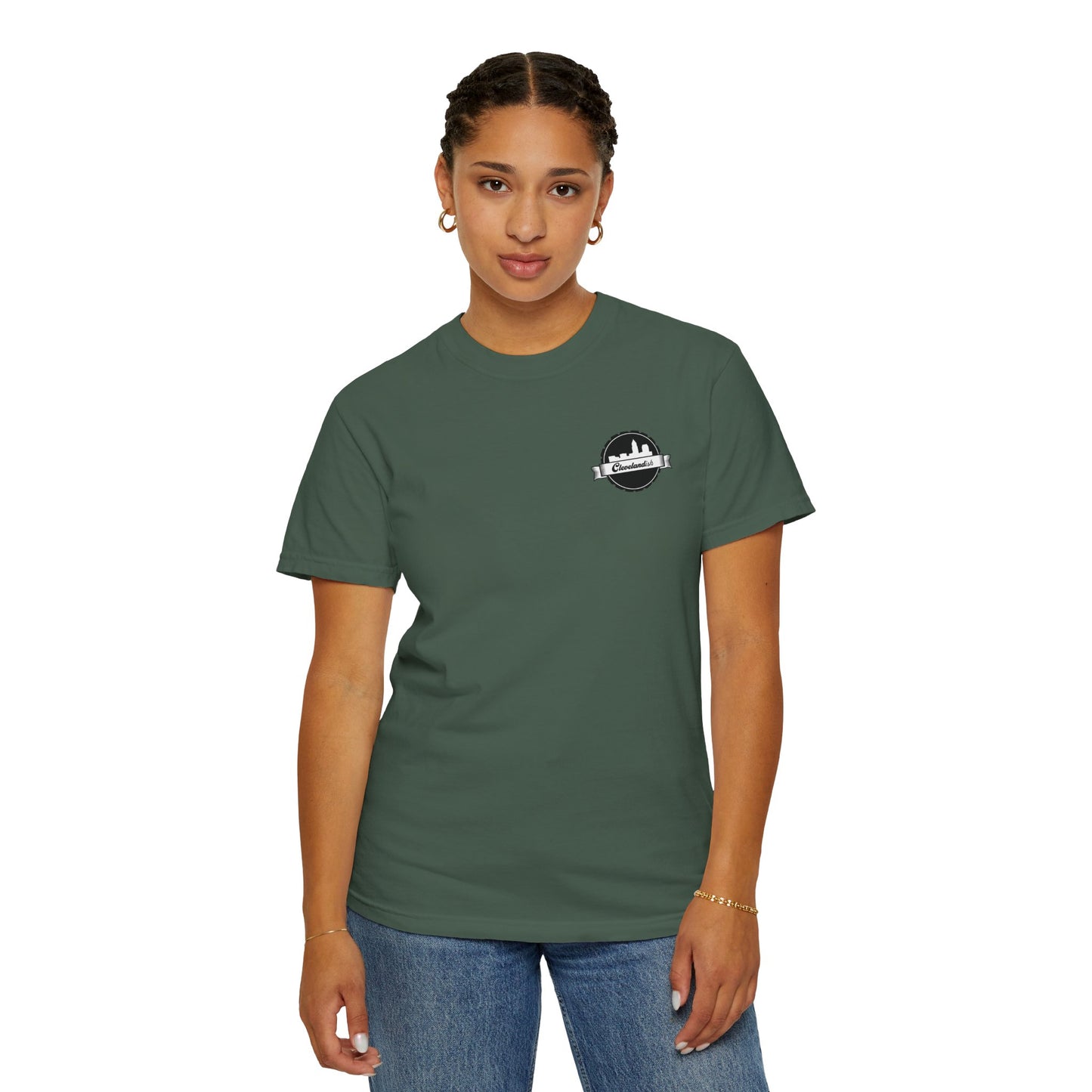 Garment-Dyed T-Shirt Clevelandish Logo Tee - Represent Your Home Town