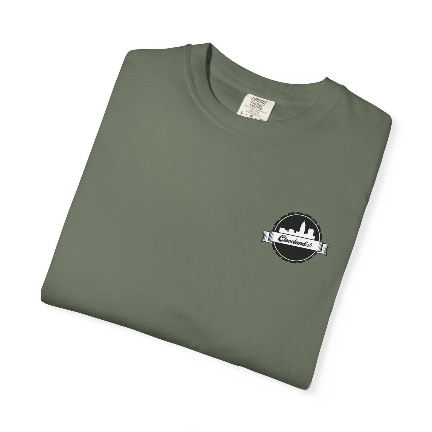 Garment-Dyed T-Shirt Clevelandish Logo Tee - Represent Your Home Town
