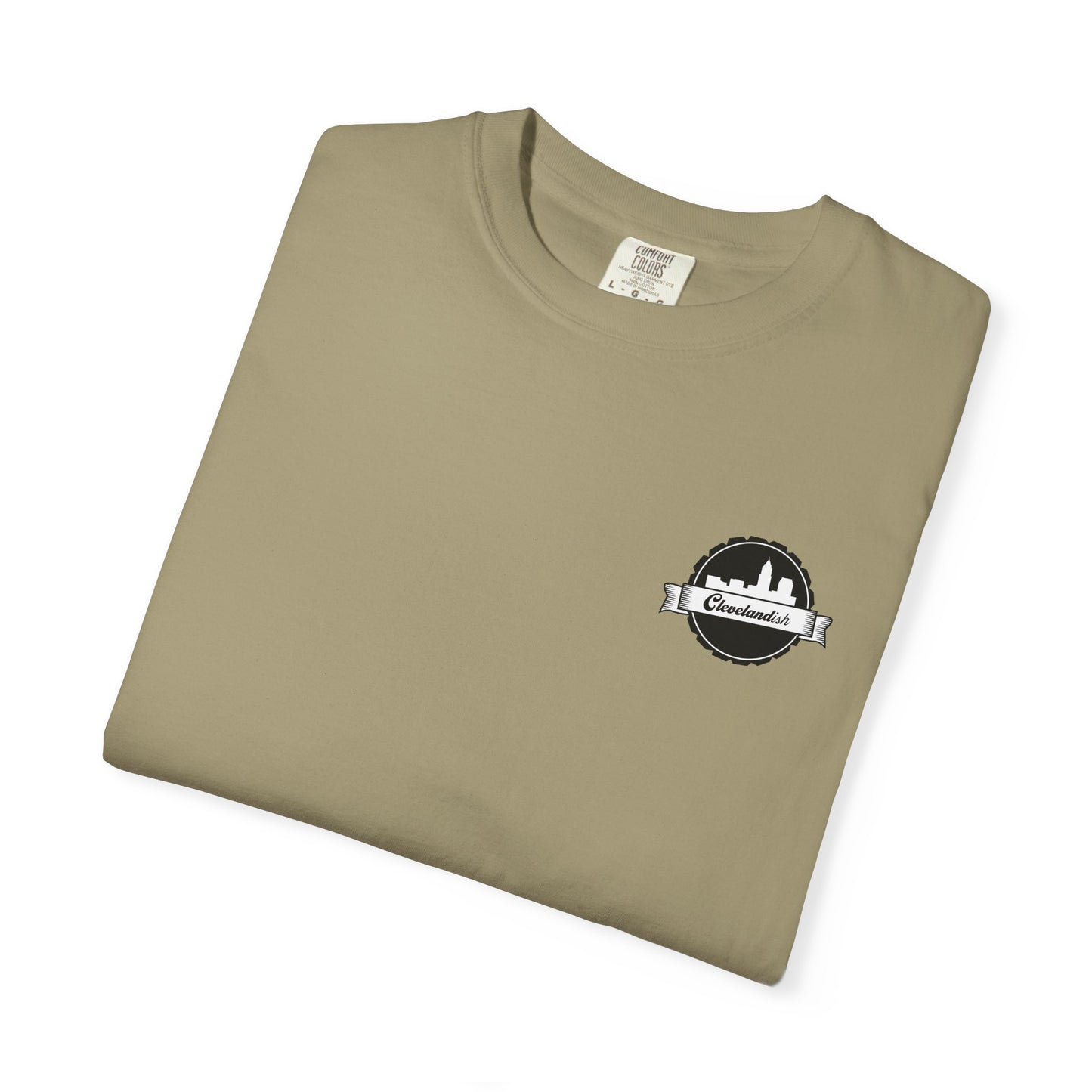 Garment-Dyed T-Shirt Clevelandish Logo Tee - Represent Your Home Town