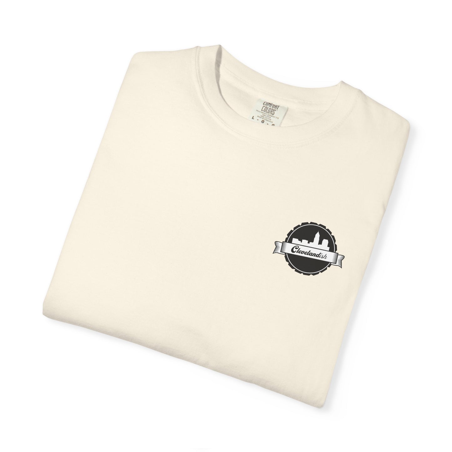 Garment-Dyed T-Shirt Clevelandish Logo Tee - Represent Your Home Town