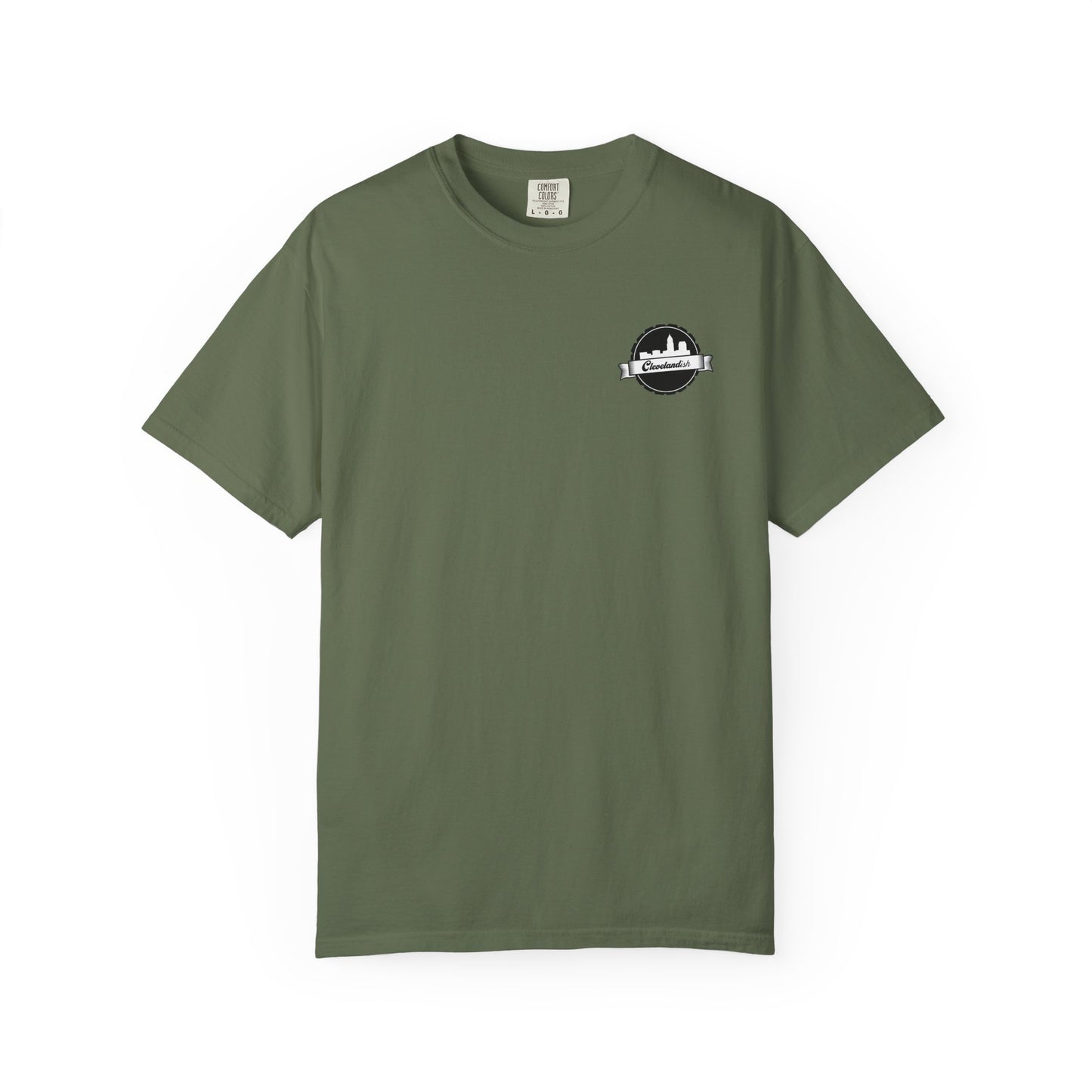 Garment-Dyed T-Shirt Clevelandish Logo Tee - Represent Your Home Town