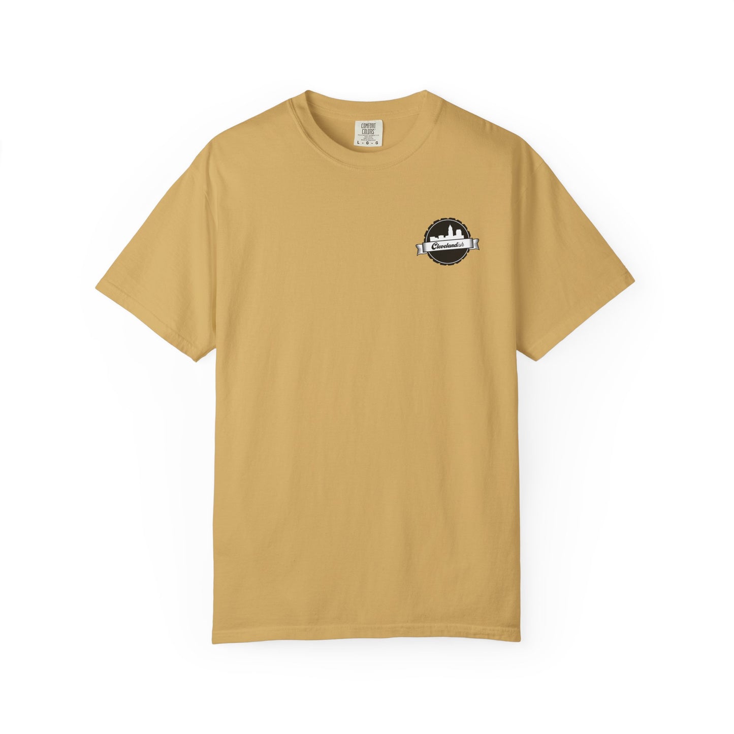 Garment-Dyed T-Shirt Clevelandish Logo Tee - Represent Your Home Town