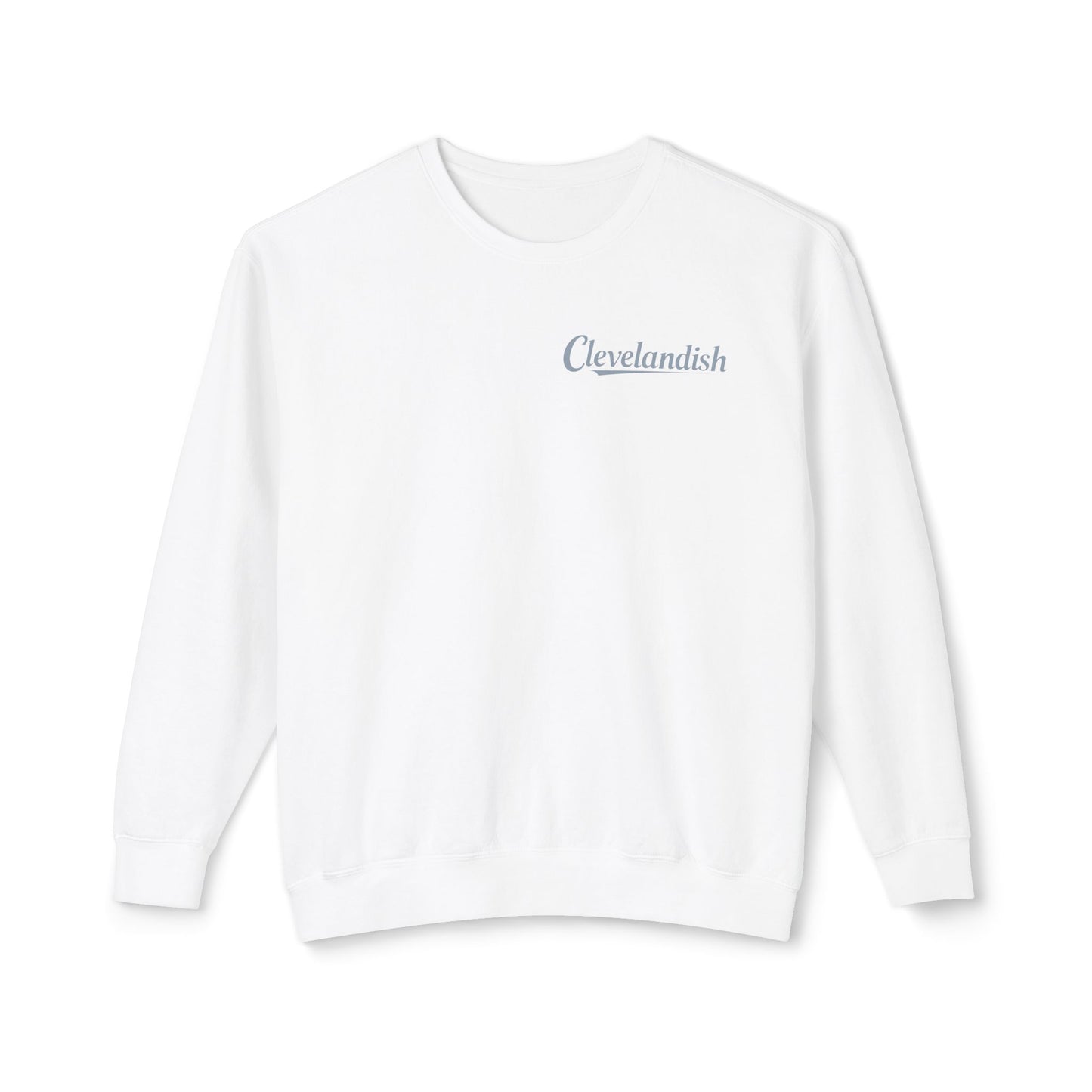 Clevelandish Unisex Lightweight Crewneck Sweatshirt, Cozy Casual Wear, Perfect for Gift, Everyday Lifestyle, Fall & Winter Fashion