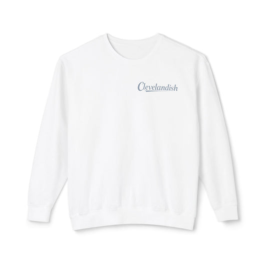 Clevelandish Unisex Lightweight Crewneck Sweatshirt, Cozy Casual Wear, Perfect for Gift, Everyday Lifestyle, Fall & Winter Fashion