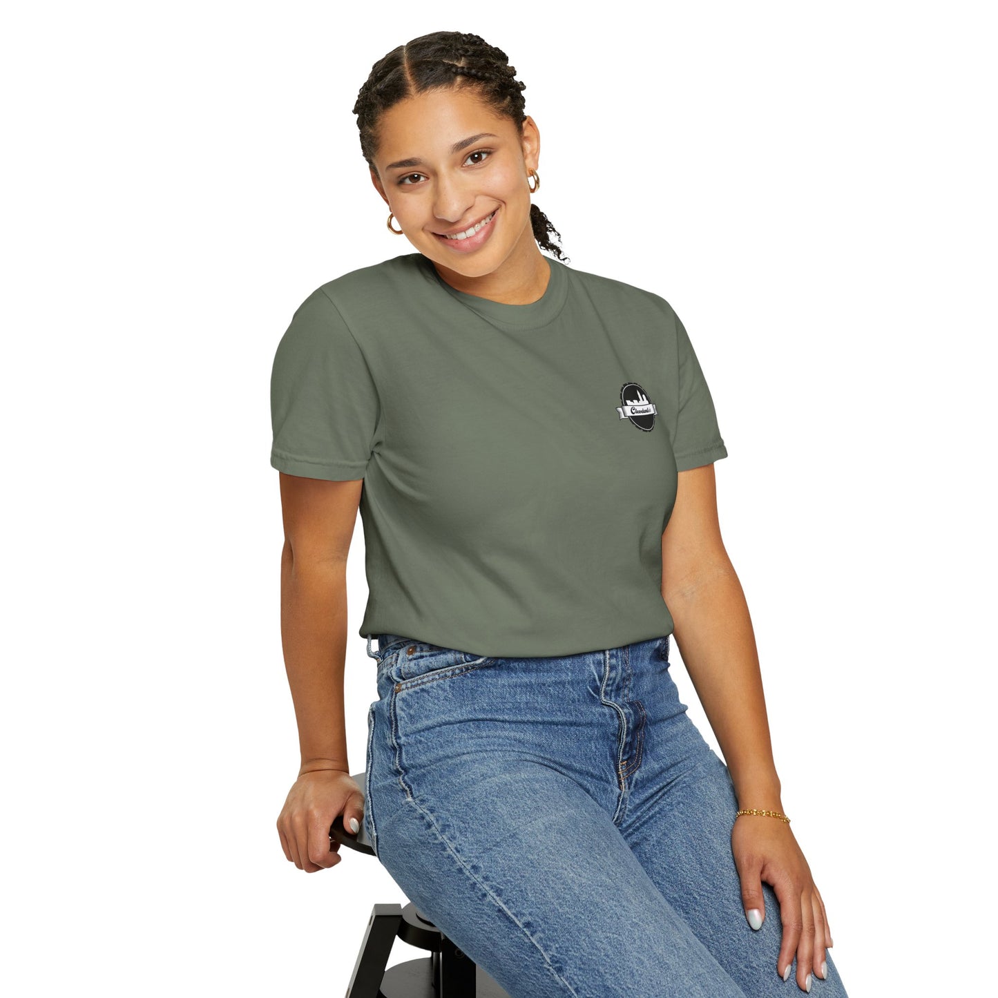 Garment-Dyed T-Shirt Clevelandish Logo Tee - Represent Your Home Town
