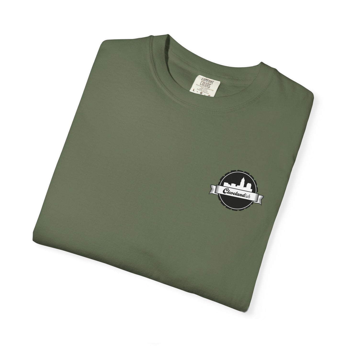 Garment-Dyed T-Shirt Clevelandish Logo Tee - Represent Your Home Town