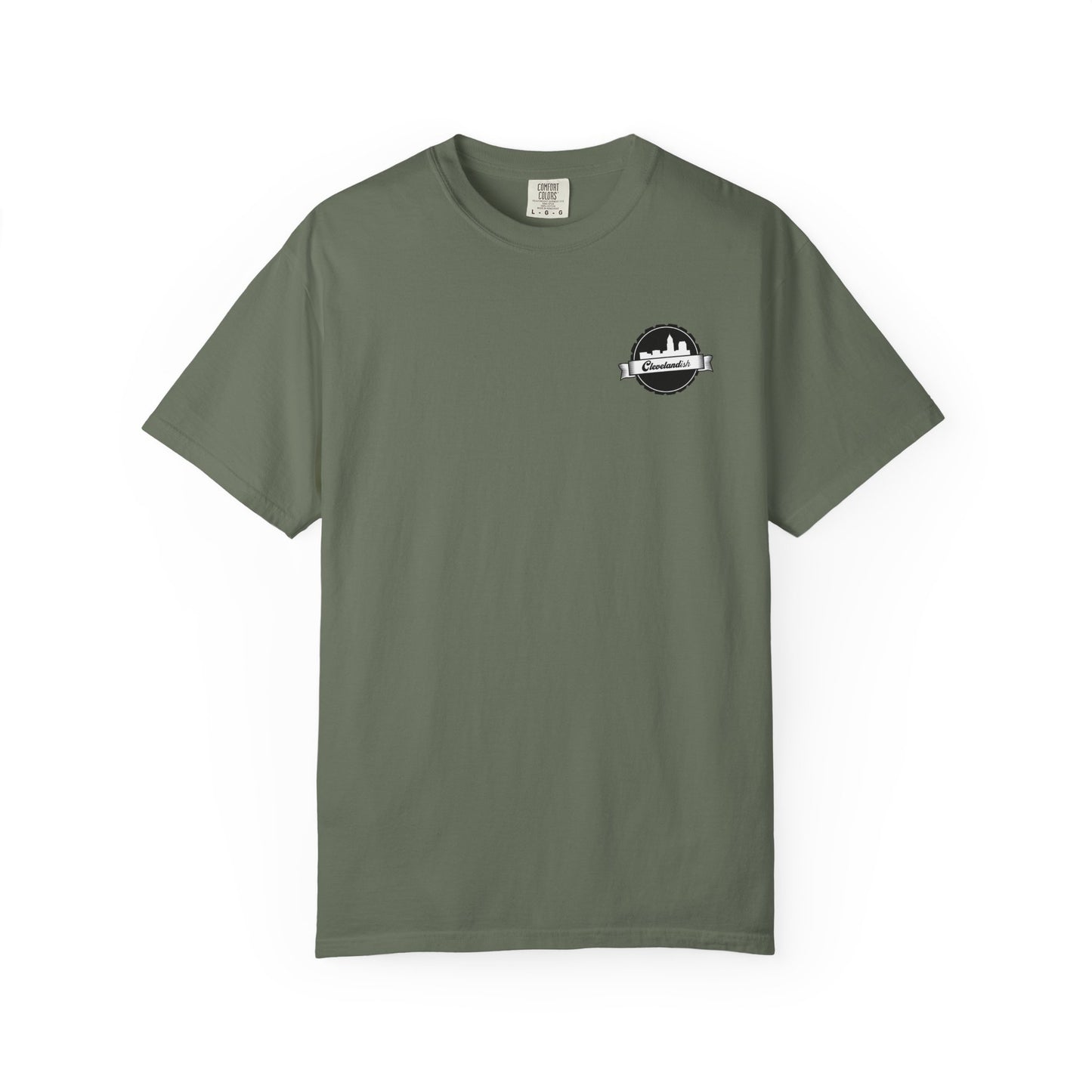 Garment-Dyed T-Shirt Clevelandish Logo Tee - Represent Your Home Town