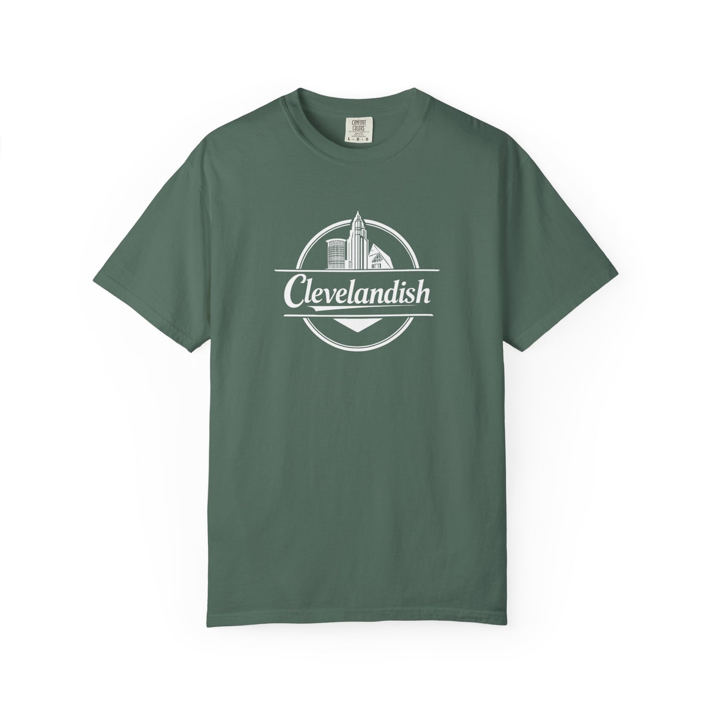Garment-Dyed T-Shirt Clevelandish Logo Tee - Represent Your Home Town