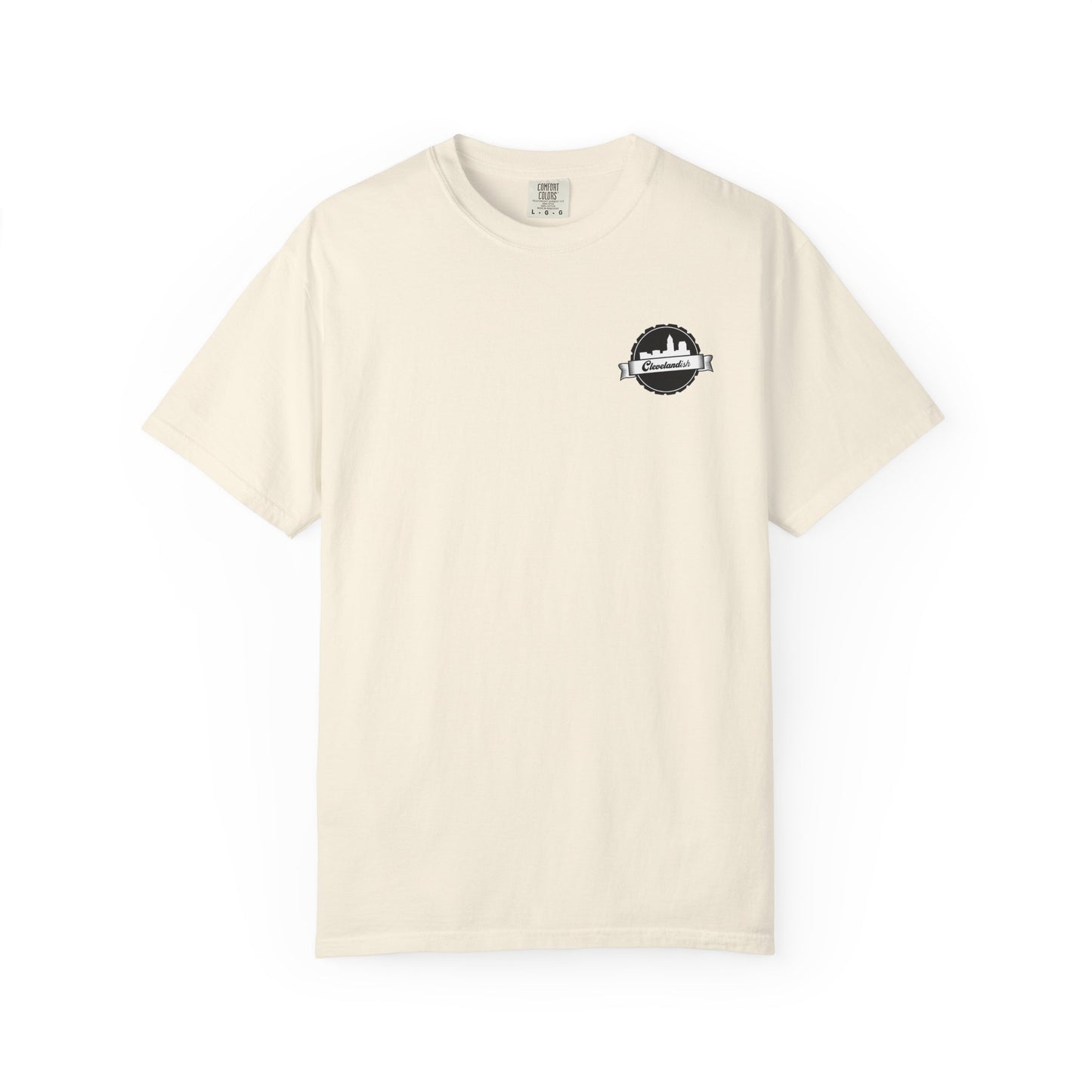 Garment-Dyed T-Shirt Clevelandish Logo Tee - Represent Your Home Town