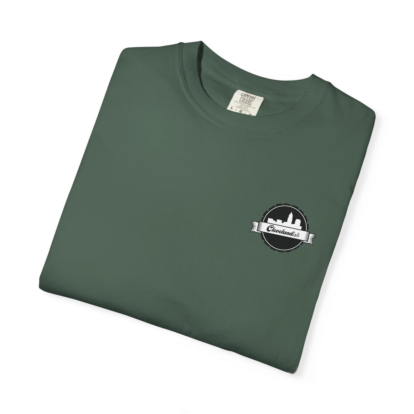 Garment-Dyed T-Shirt Clevelandish Logo Tee - Represent Your Home Town